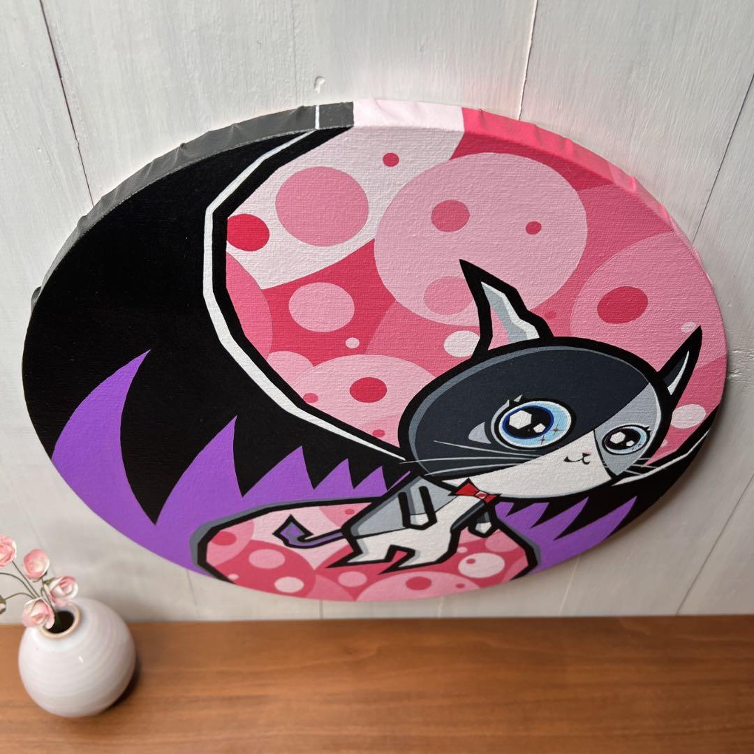 「僕の惑星」｜絵画 原画 抽象画 動物画 猫の絵 アート ドローイング