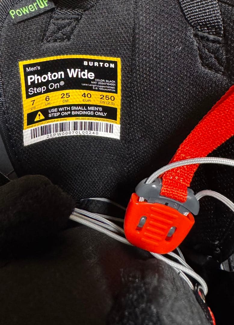 BURTON バートン 24-25PHOTON WIDE ステップオン25センチ