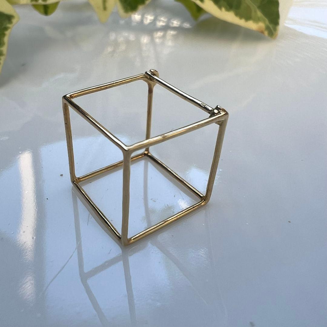 SHIHARA シハラ スクエア 15 mm ピアス K18