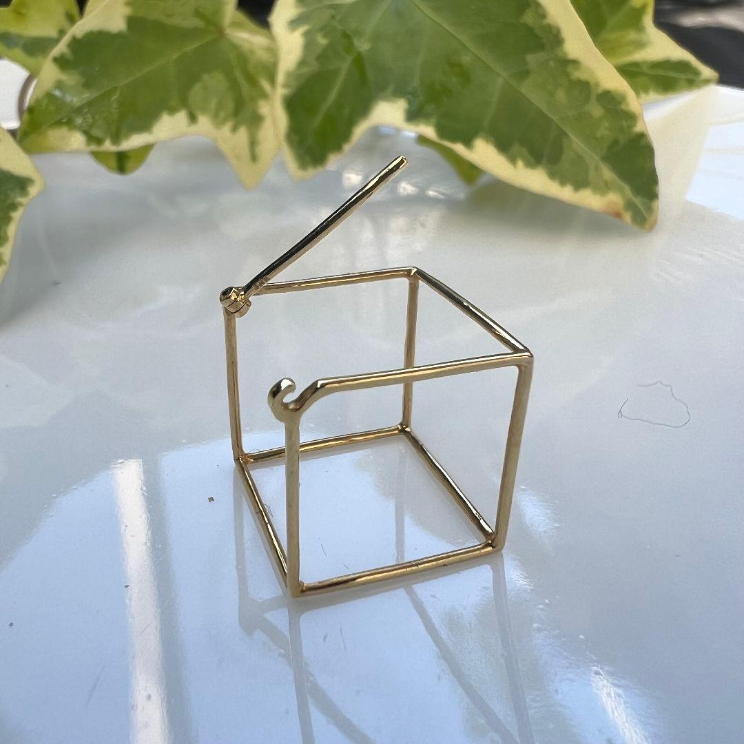 SHIHARA シハラ スクエア 15 mm ピアス K18