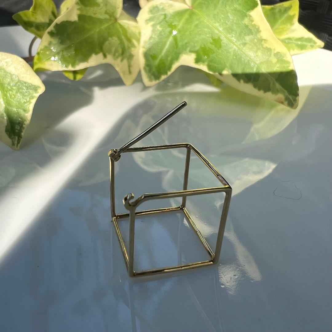 SHIHARA シハラ スクエア 15 mm ピアス K18