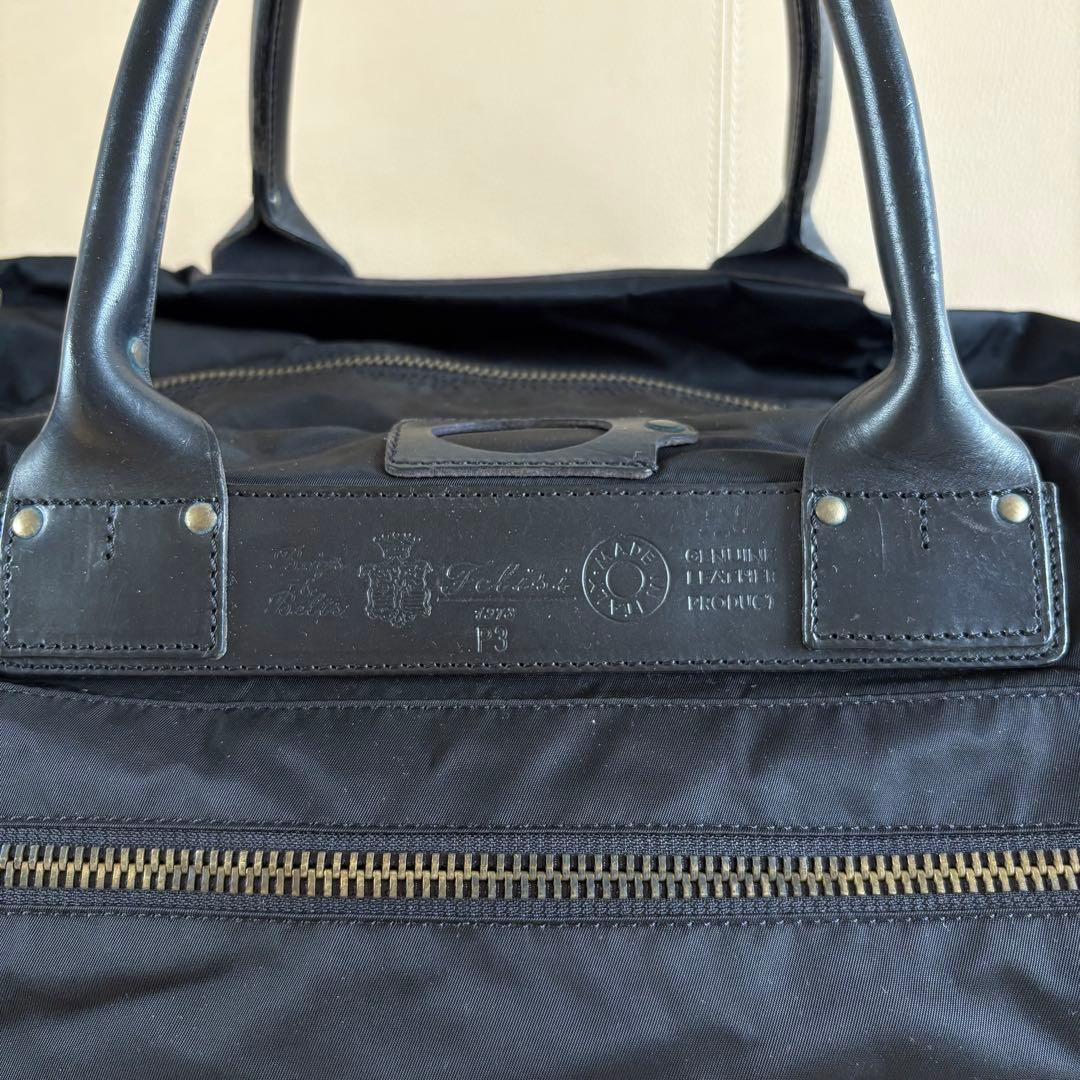 極美品　Felisi フェリージ　P3 ボストン　ブラック　イタリア製