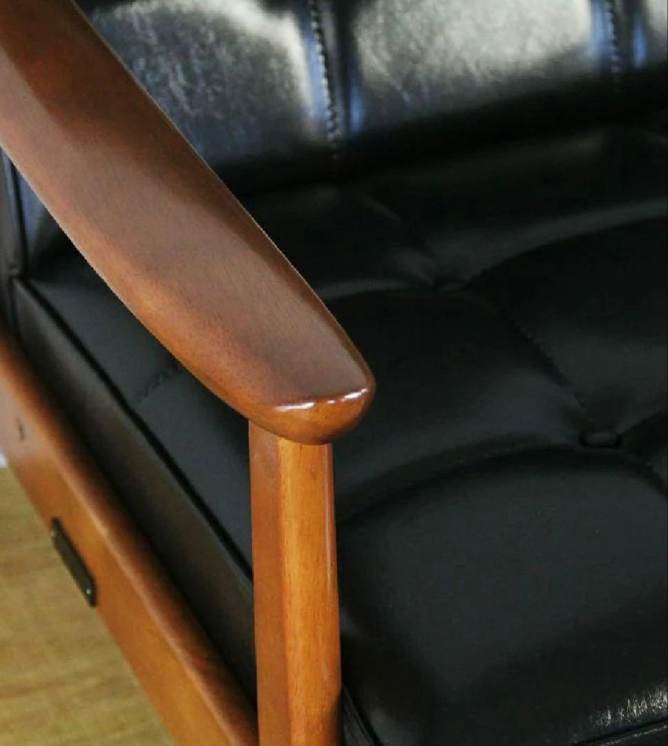 カリモク60 Kチェア1シータースタンダードブラック（ウォールナット色塗装）