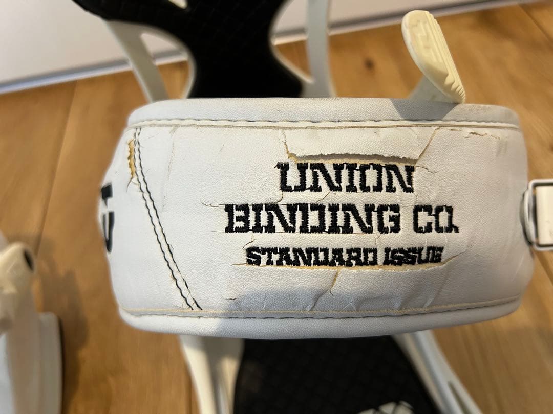 UNION スノーボードビンディング ホワイト　L