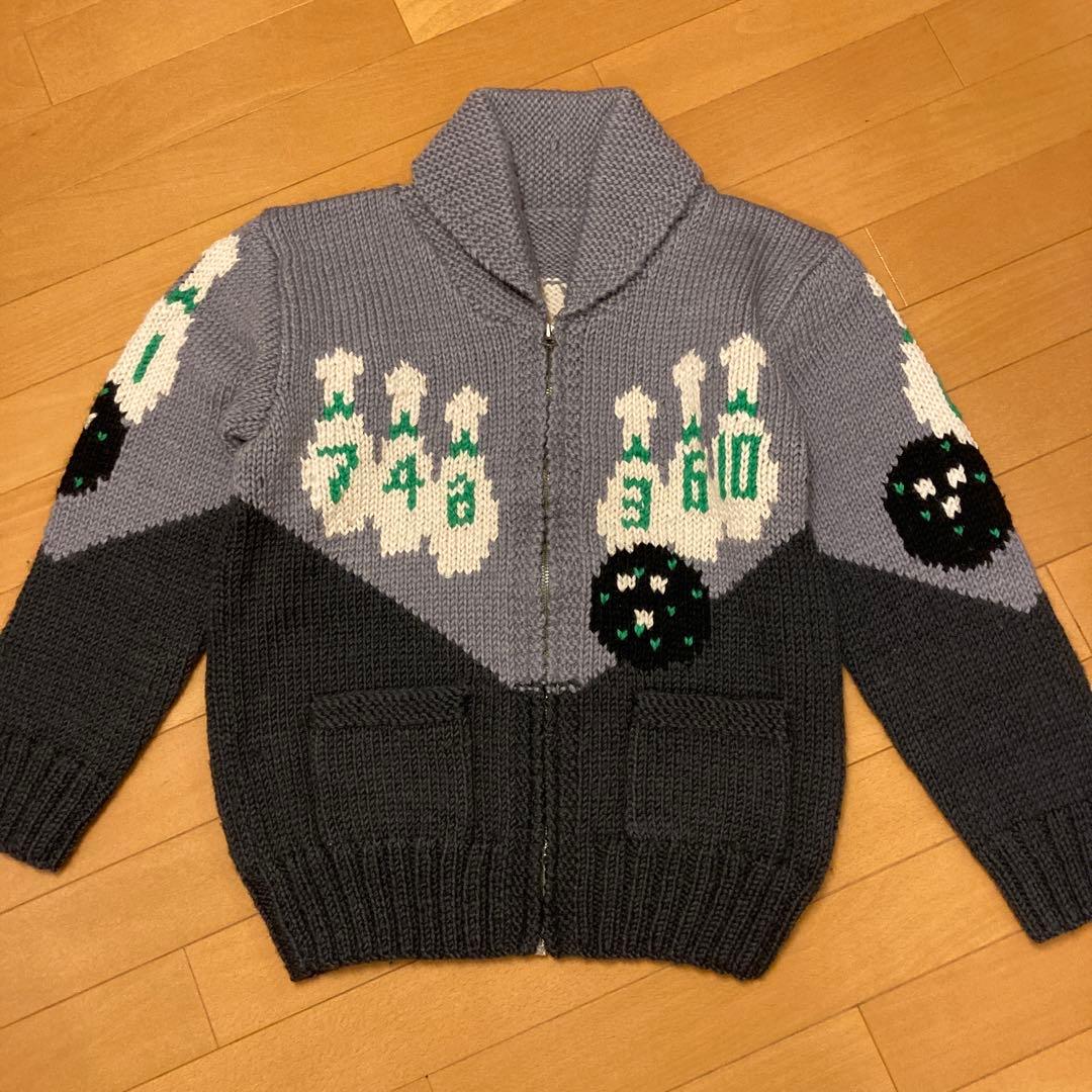 フェローズ　ボーリング柄　カウチンセーター　Mサイズ　ユーズド美品