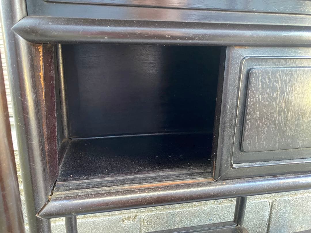 木製 飾り棚 和風 レトロ アンティーク 和室 収納 インテリアラック 状態込み