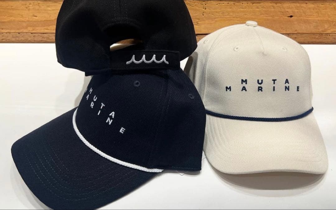 【新品未使用】MUTA MARINE ベーシックロゴ　ロープキャップ　ホワイト
