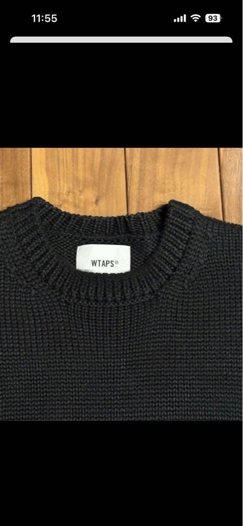 WTAPS ブラックニットセーター サイズX03