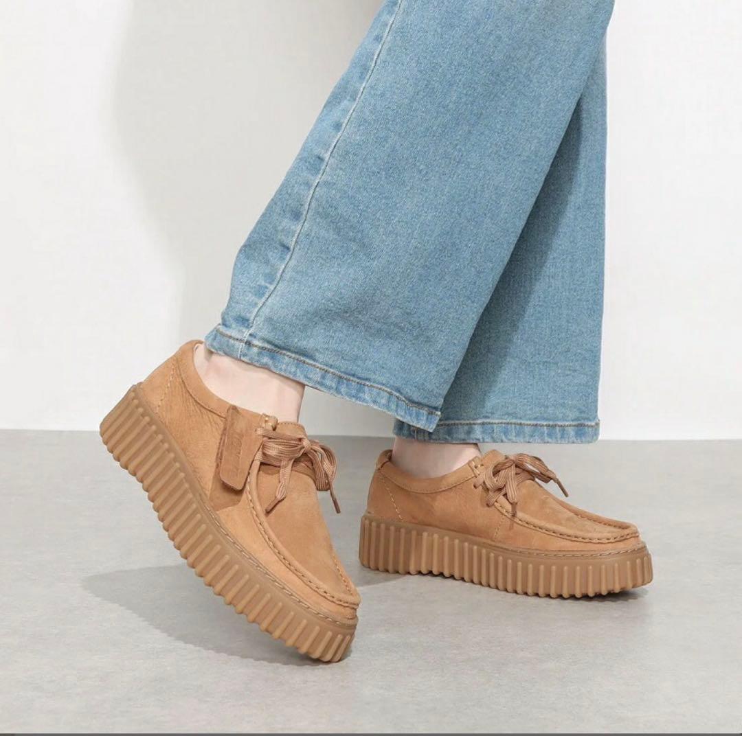 〔美品〕クラークス ワラビー デザートブーツ モカシン