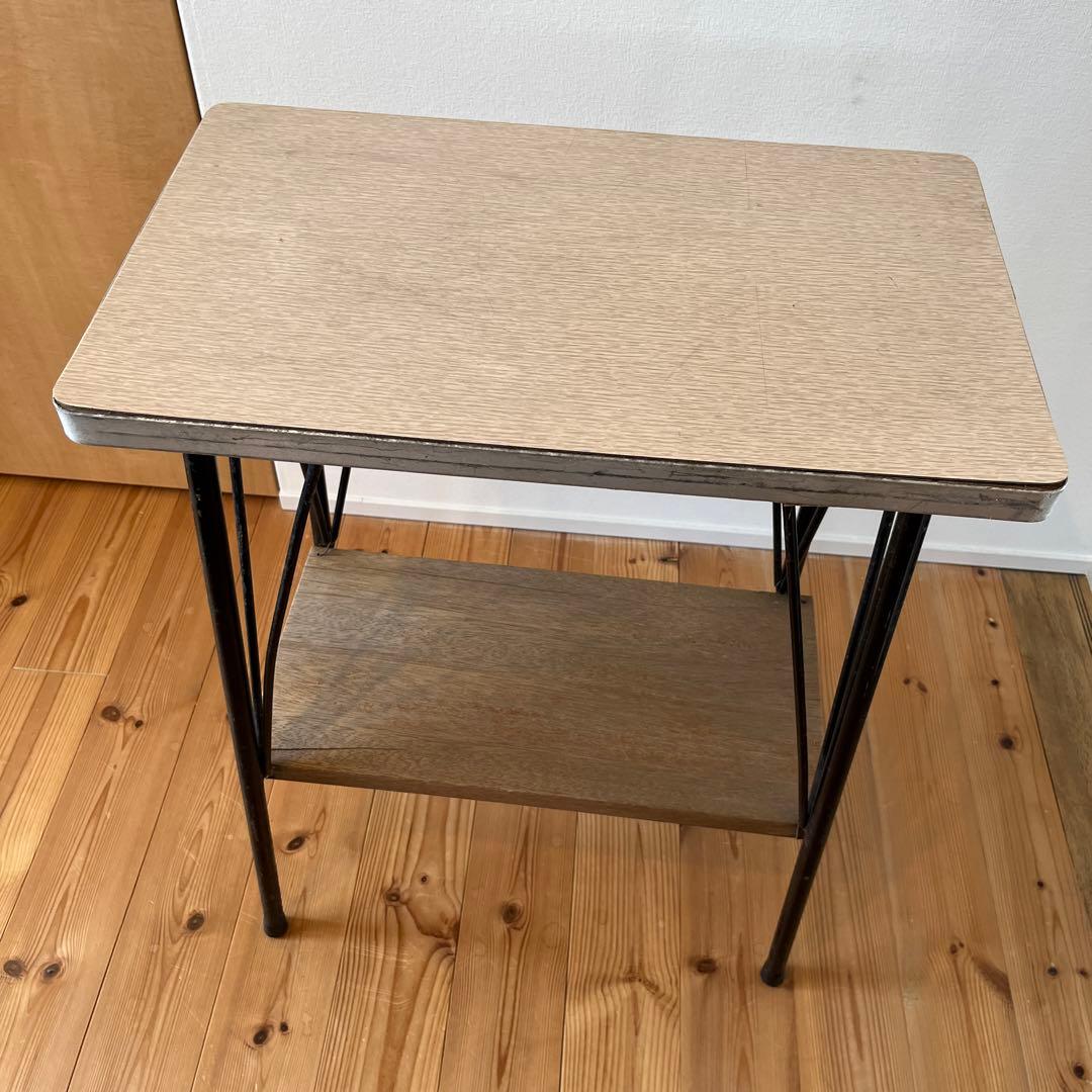 ヴィンテージ　鉄脚サイドテーブル