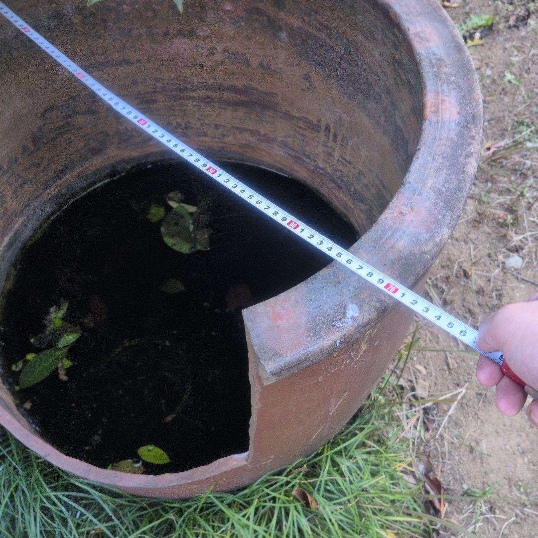 昭和レトロ 陶器製 金魚鉢　骨董品　アンティーク　メダカ　レトロ