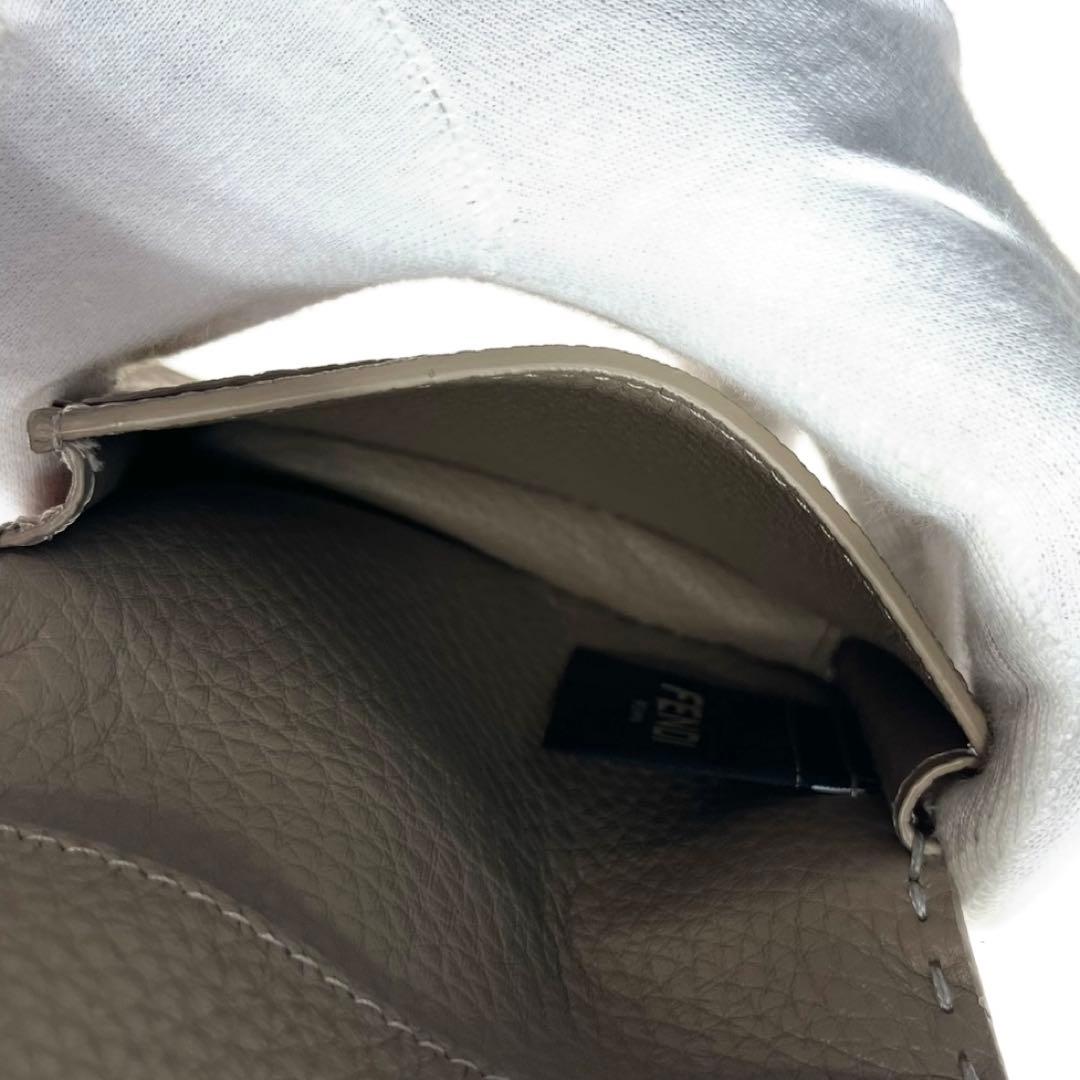 極美品 FENDI 名刺入れ カードケース グレージュ a668