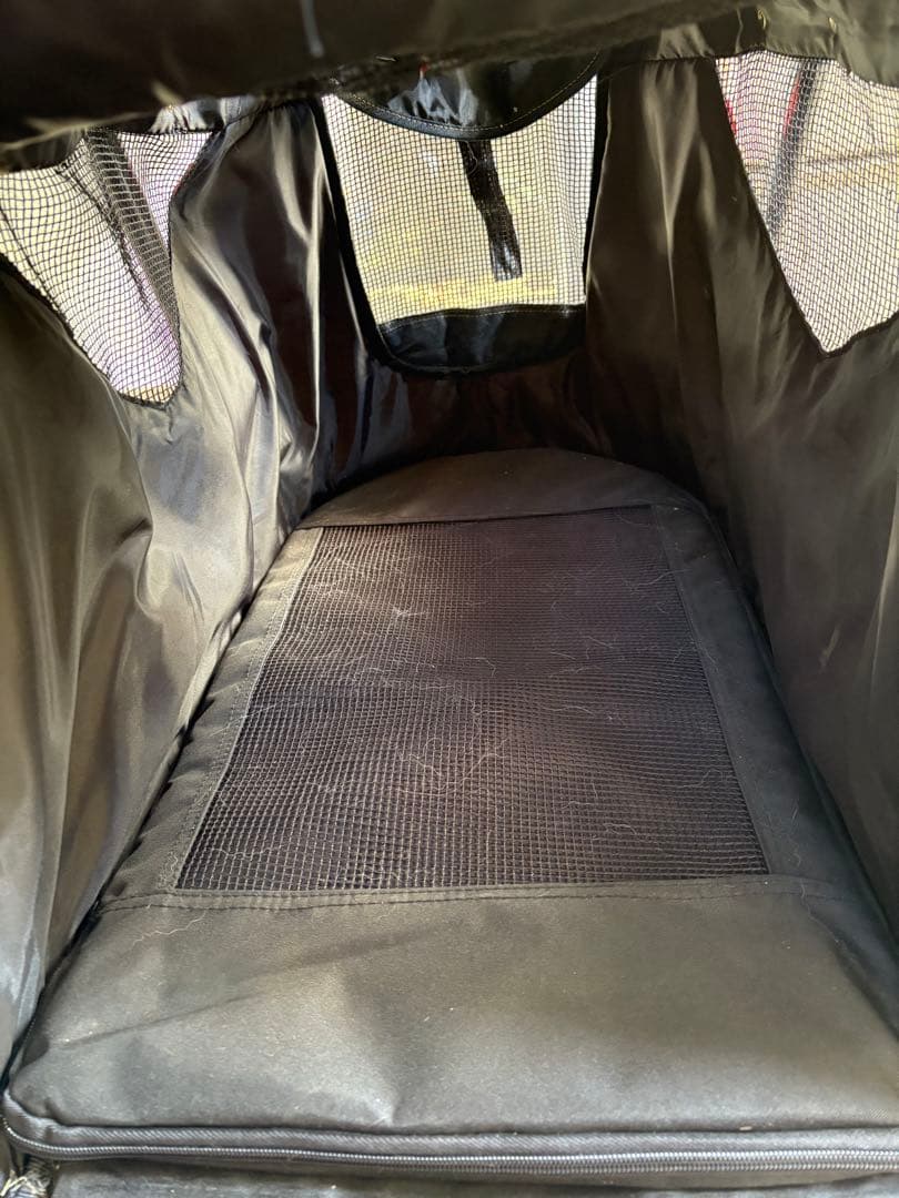 デニムブルー ペットカート メッシュ通気性