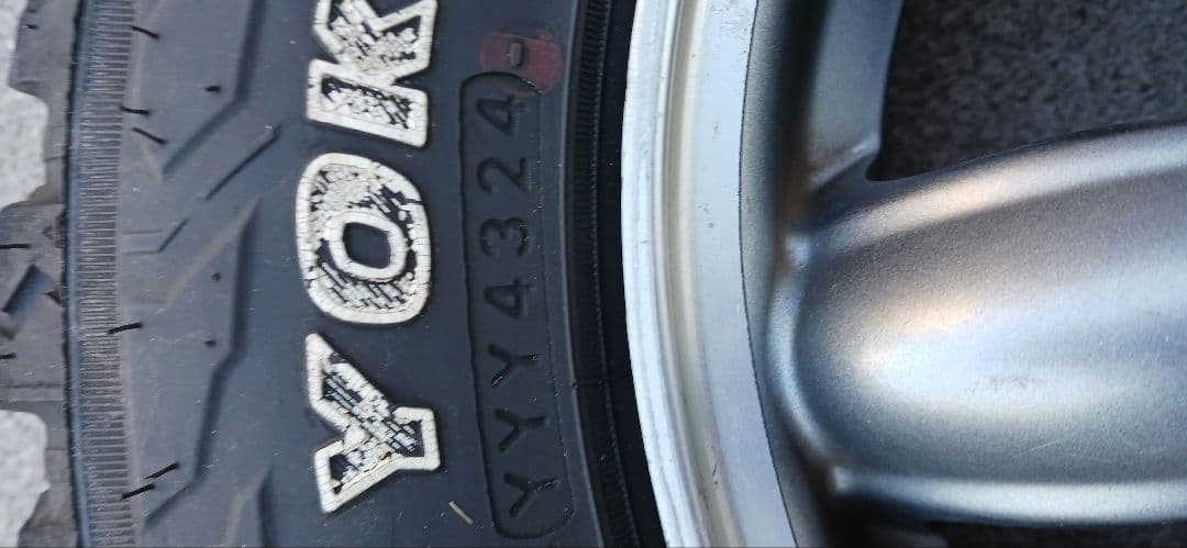 145/80-12インチアルミホイール　タイヤ2セット　軽トラ軽貨物対応タイヤ①