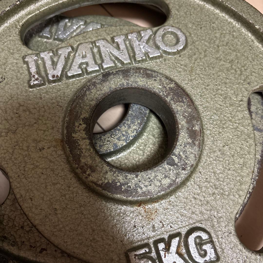 IVANKO 50mmダンベルプレート 5KG 2枚