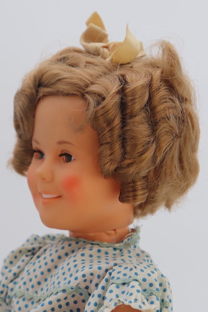 ビンテージ、シャーリー・テンプル人形 ポルカドットのドレス IDEAL