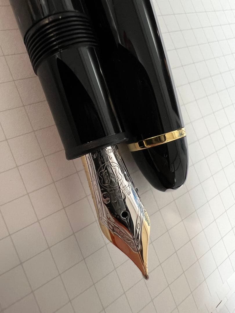 モンブラン マイスターシュテュック 146 万年筆 14C 全金 F 細字