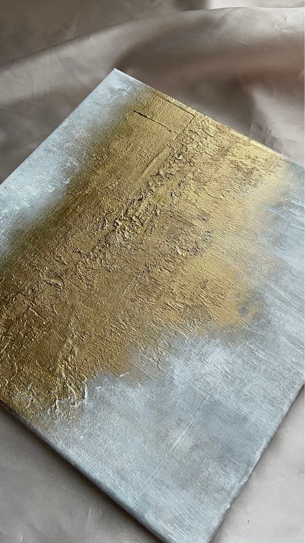 絵画/原画/テクスチャー/アート/ゴールド/インテリア/北欧/ニュアンス/抽象画