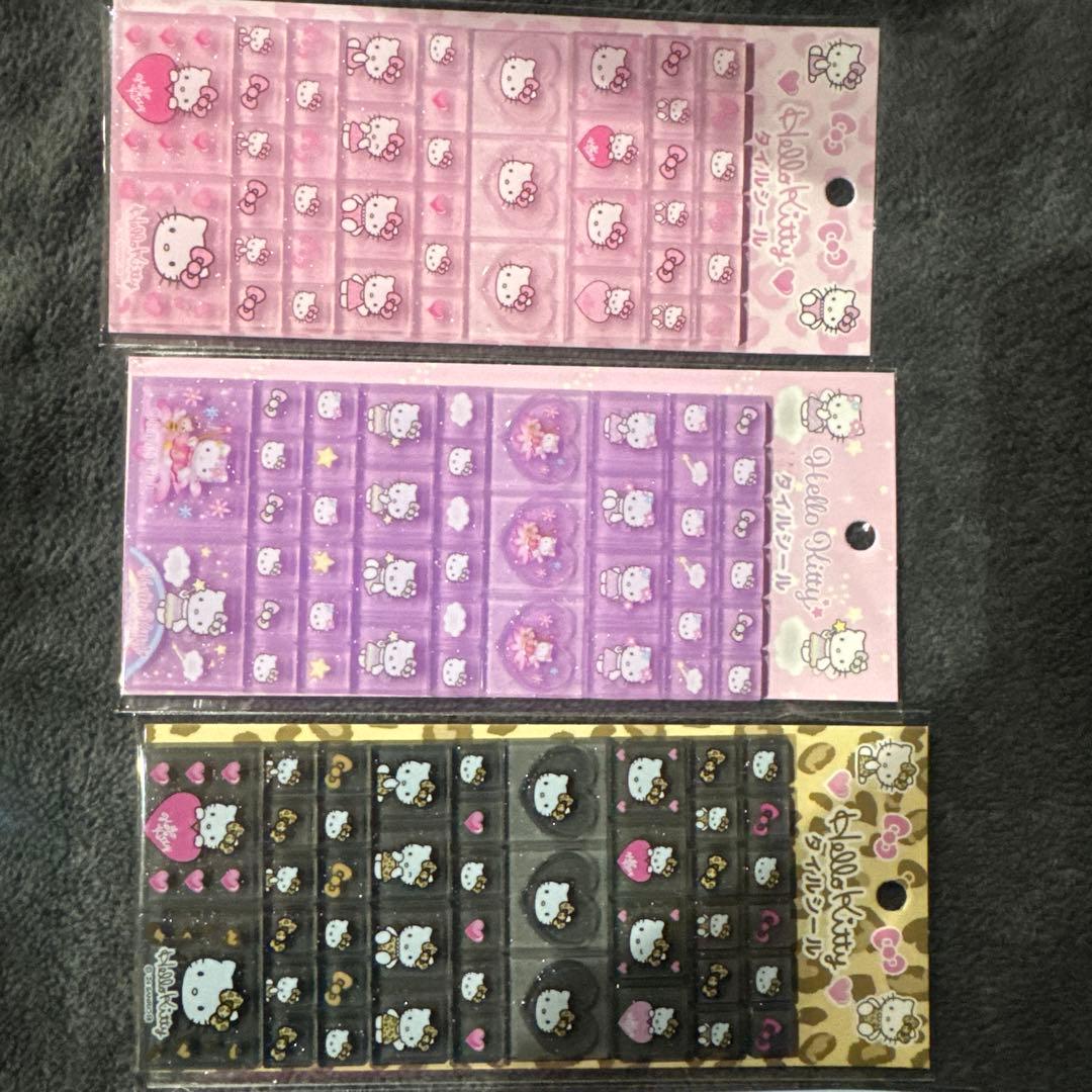 Hello Kitty シールバインダー 2色＋タイルシールセット