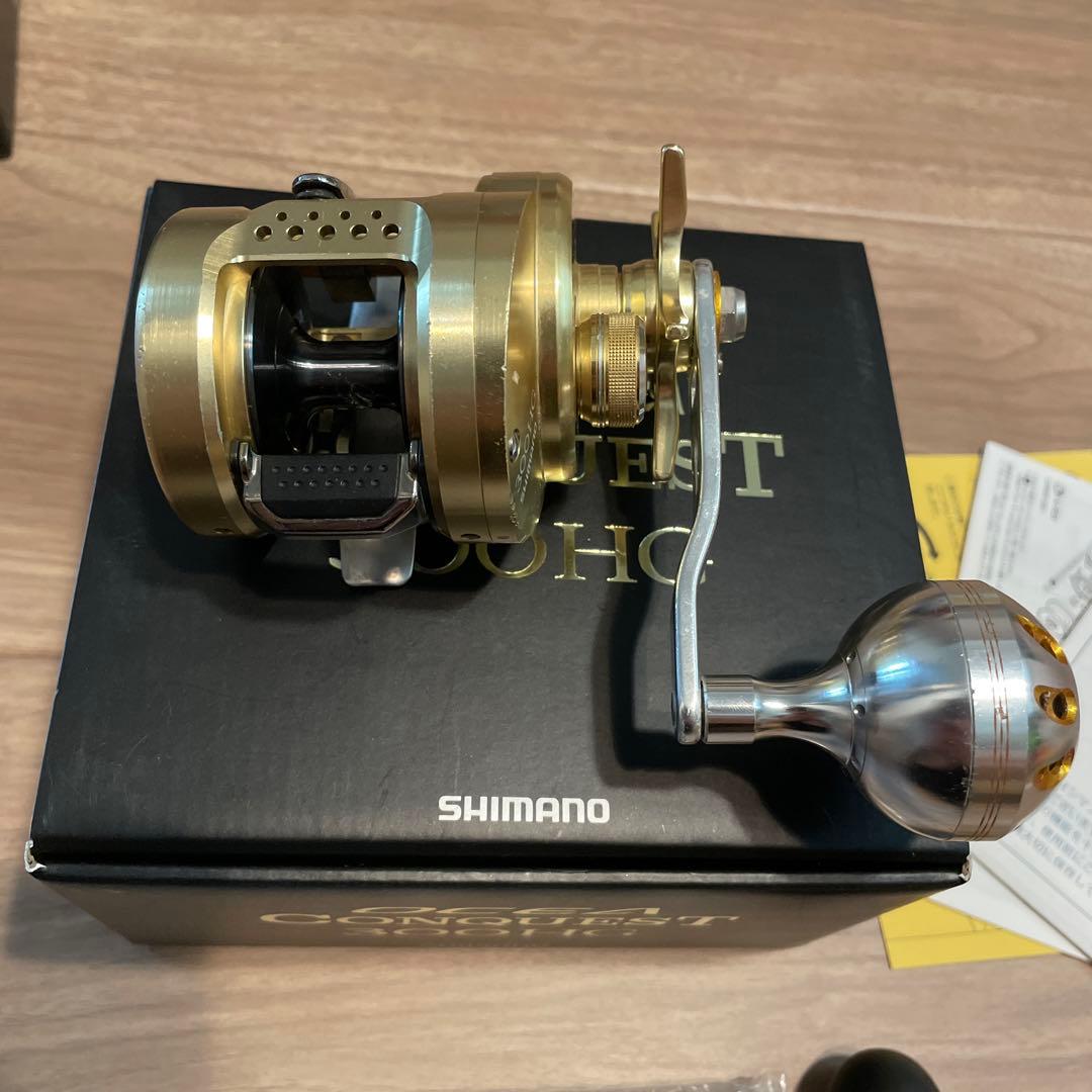 シマノ　15オシアコンクエスト　300HG ゴメクサス　ハンドル　カスタム