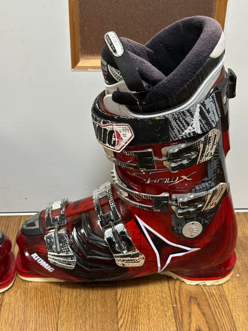ATOMICアトミック スキーブーツ SHAWX 赤黒 27cm27.5cm