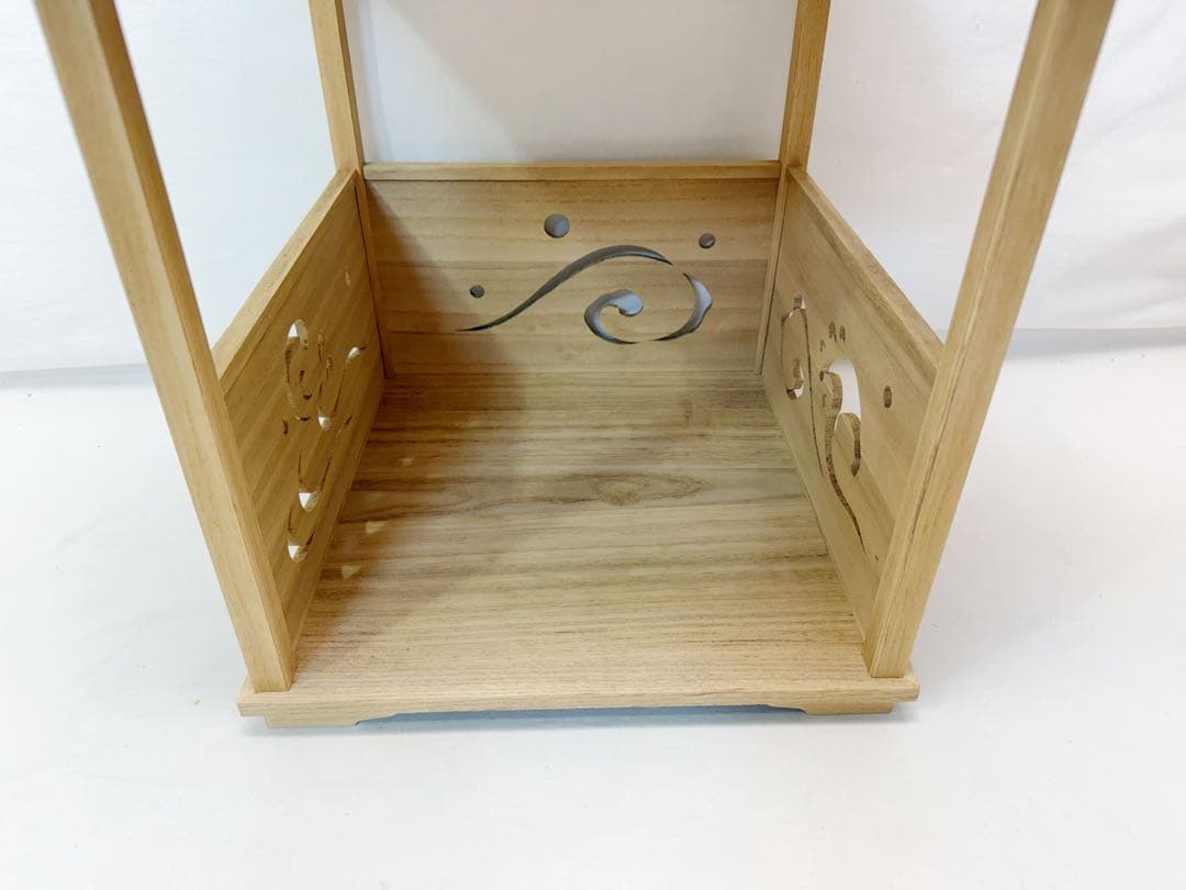 茶道具 淡々斎好 荒磯棚 桐木地 四本柱 波頭透し 組立式 元箱