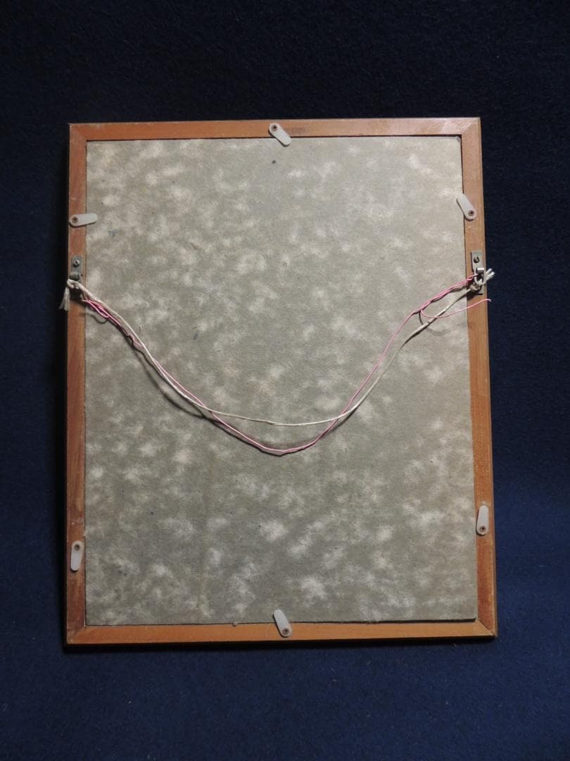 額装、油絵「純真」菅鉄郎、＞秋田県、多摩美大、少女、肖像画、昭和