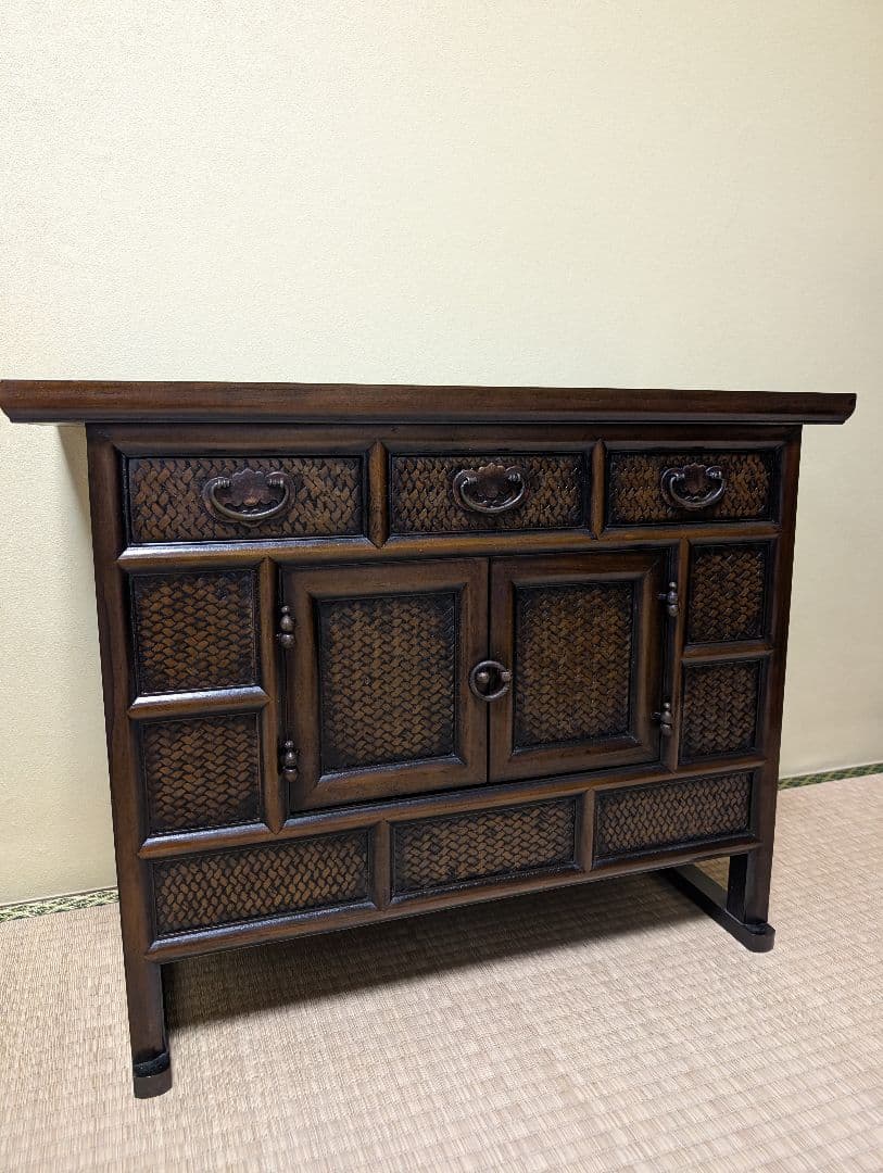 送料込み　アンティークキャビネット　家具 時代　箪笥 収納家具 箪笥 タンス