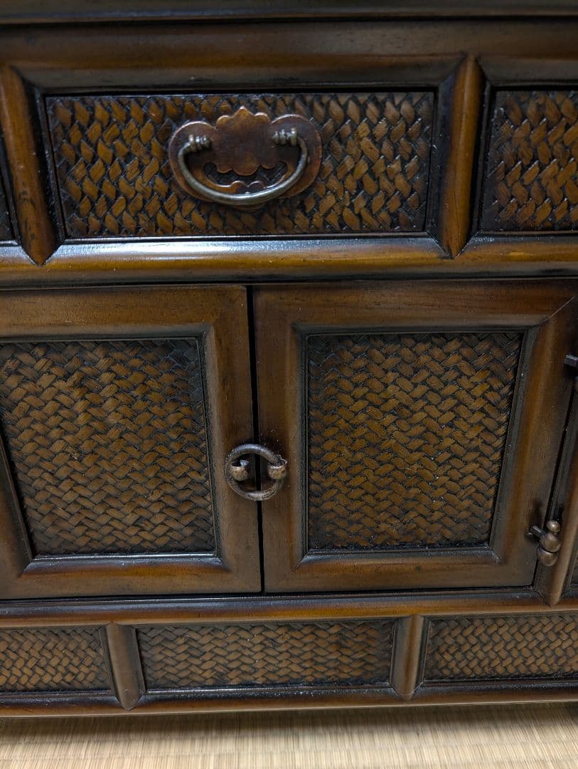 送料込み　アンティークキャビネット　家具 時代　箪笥 収納家具 箪笥 タンス