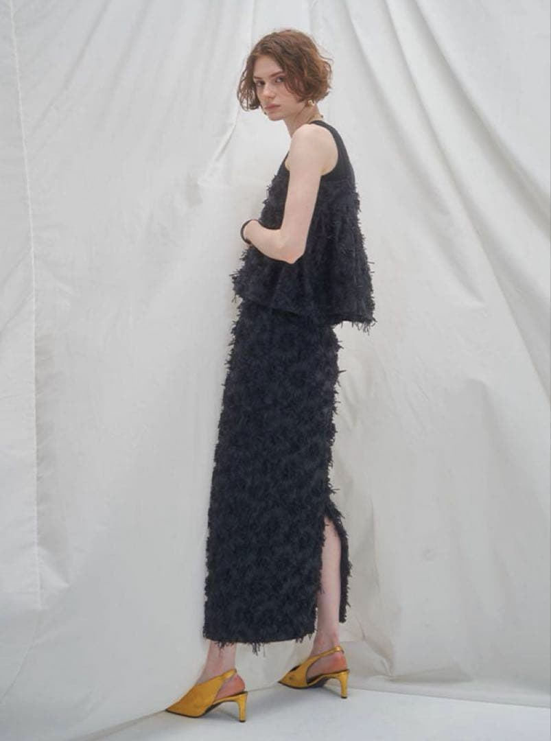 【もも】MECRE ジャガードキャミソール 新品タグ付 即完 ¥25300