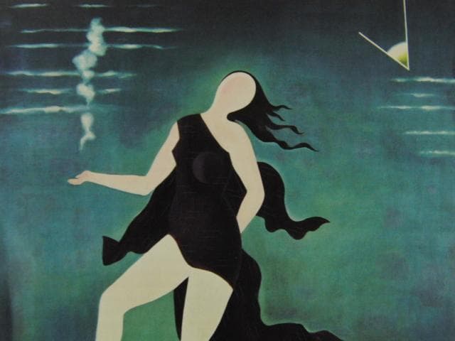 古賀春江【白い貝殻】　 高級画集画、状態良好、新品高級額装付、絵画