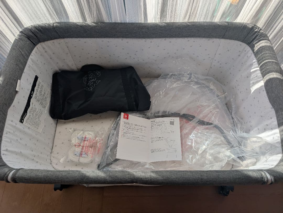 即発送★洗濯済★HZDMJ ベビーベッド 折りたたみ