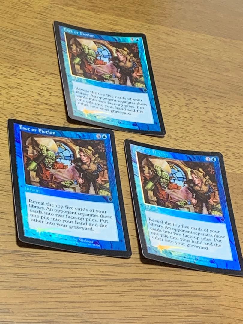 【Foil】《嘘か真か/Fact or Fiction》[INV] 英語版3枚