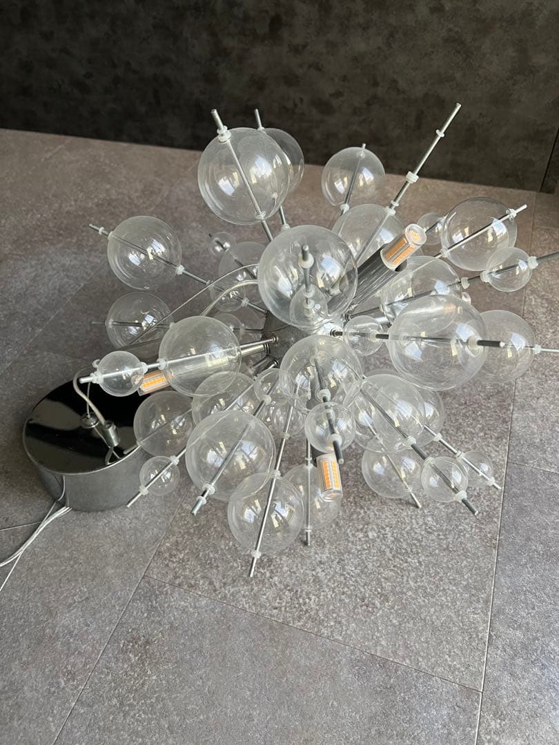 バブルシャンデリア　シルバー