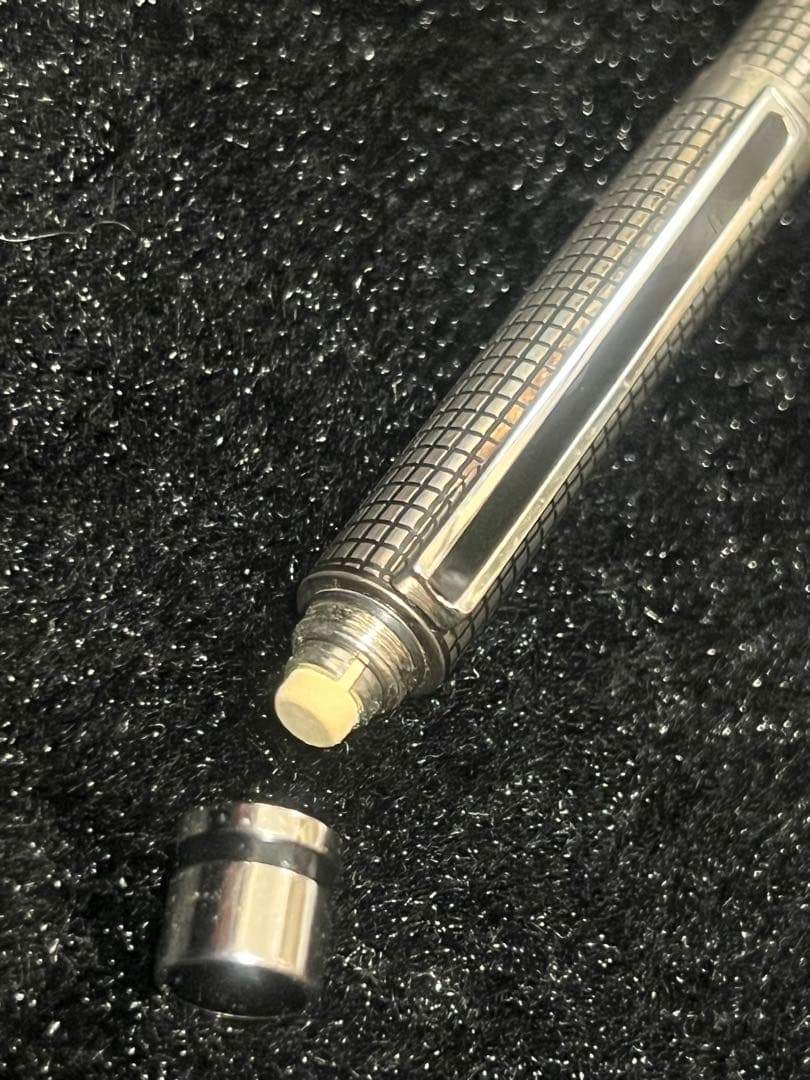 ZEBRA SHARBO ゼブラ シャーボ スターリングシルバー1 格子柄 美品