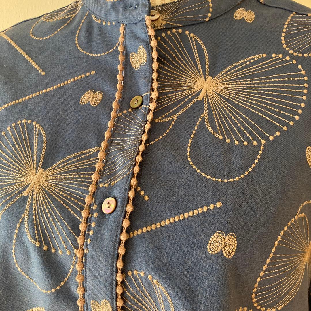 週末セール【マーブルシュッド】2024 EMB geme ちょうちょ刺繍　秋冬