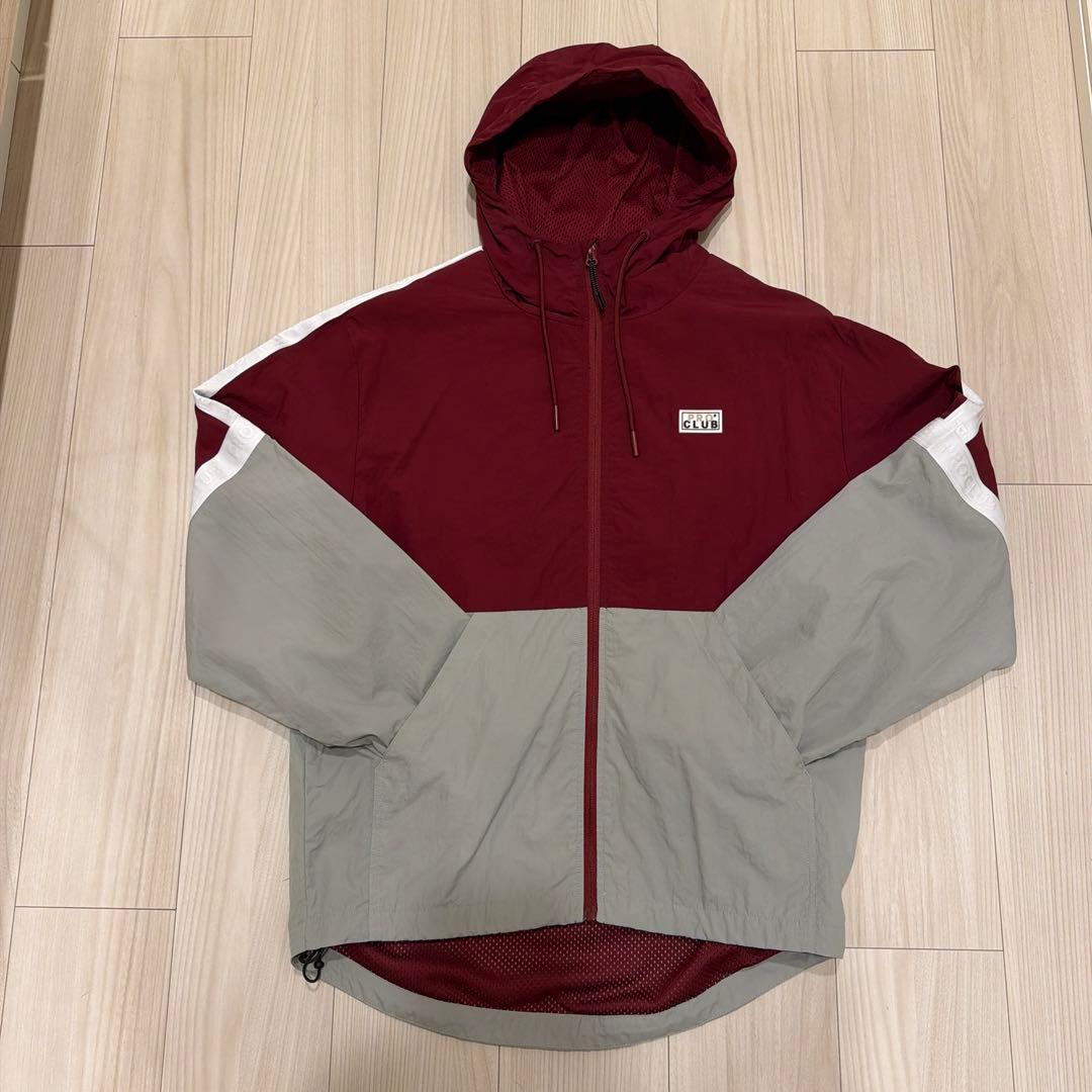 PRO CLUB ナイロンジャケット セットアップ バーガンディー