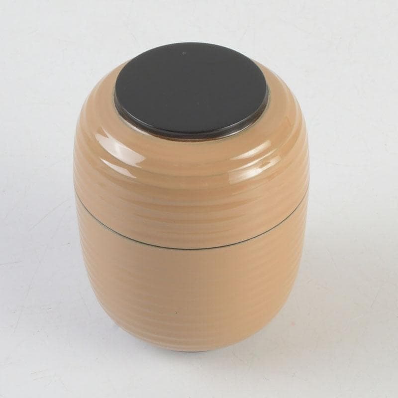 茶道具　佐々木麗峰作　二ツ巴蒔絵　提灯茶器　棗　共箱　V　9557