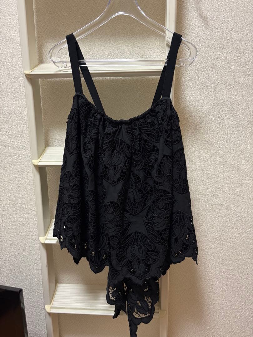 CADUNE カデュネ カットワークレースキャミ