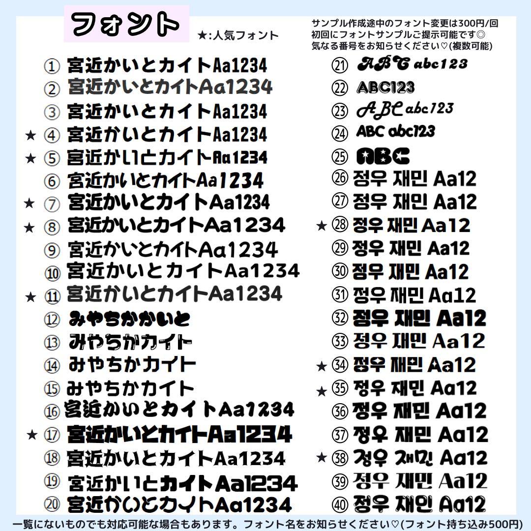 ♡K♡ページ うちわ文字オーダー うちわ屋さん 団扇屋さん 文字パネル