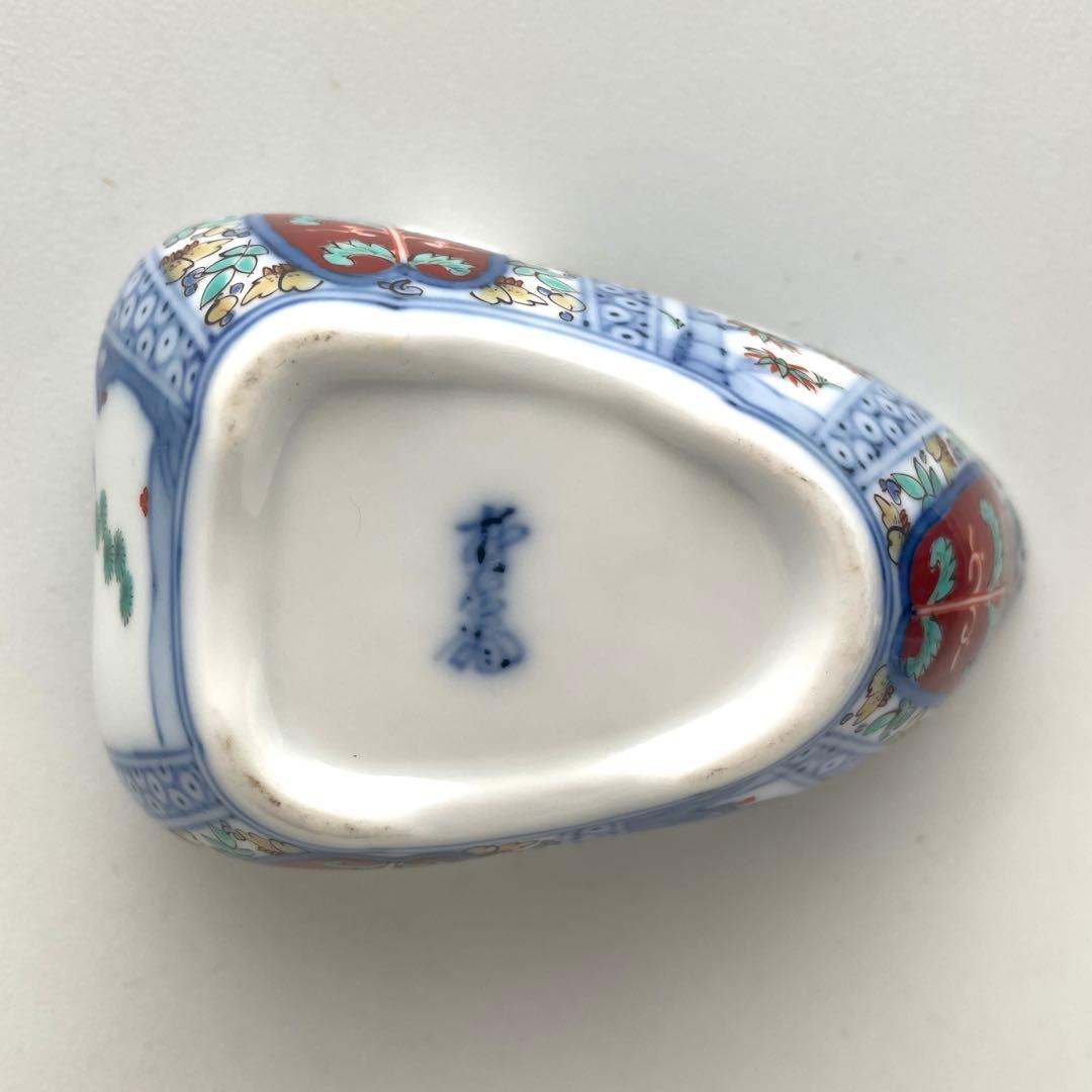 酒井田柿右衛門　煎茶器揃い　宝瓶　湯冷　湯呑　染付茶器　茶道具　染錦間取山水地紋