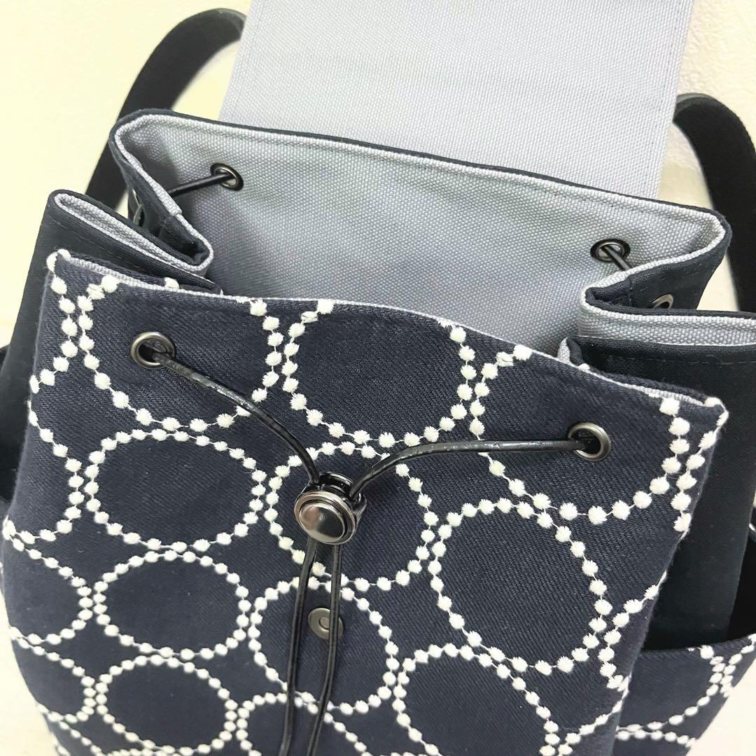 ミナペルホネン　ハンドメイド　リュック　tambourine