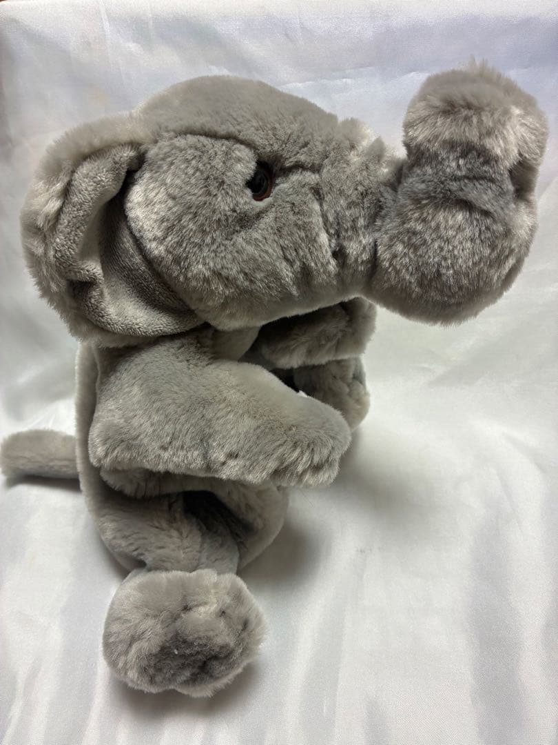 稀少　KORIMCO グレーの象のぬいぐるみ パペット　指人形　新品　ぞうさん