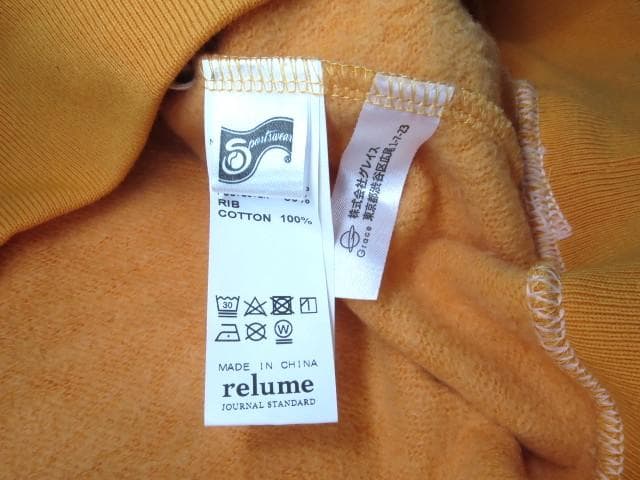 PEANUTS × SPORTSWEAR スウェット L オレンジ ROY