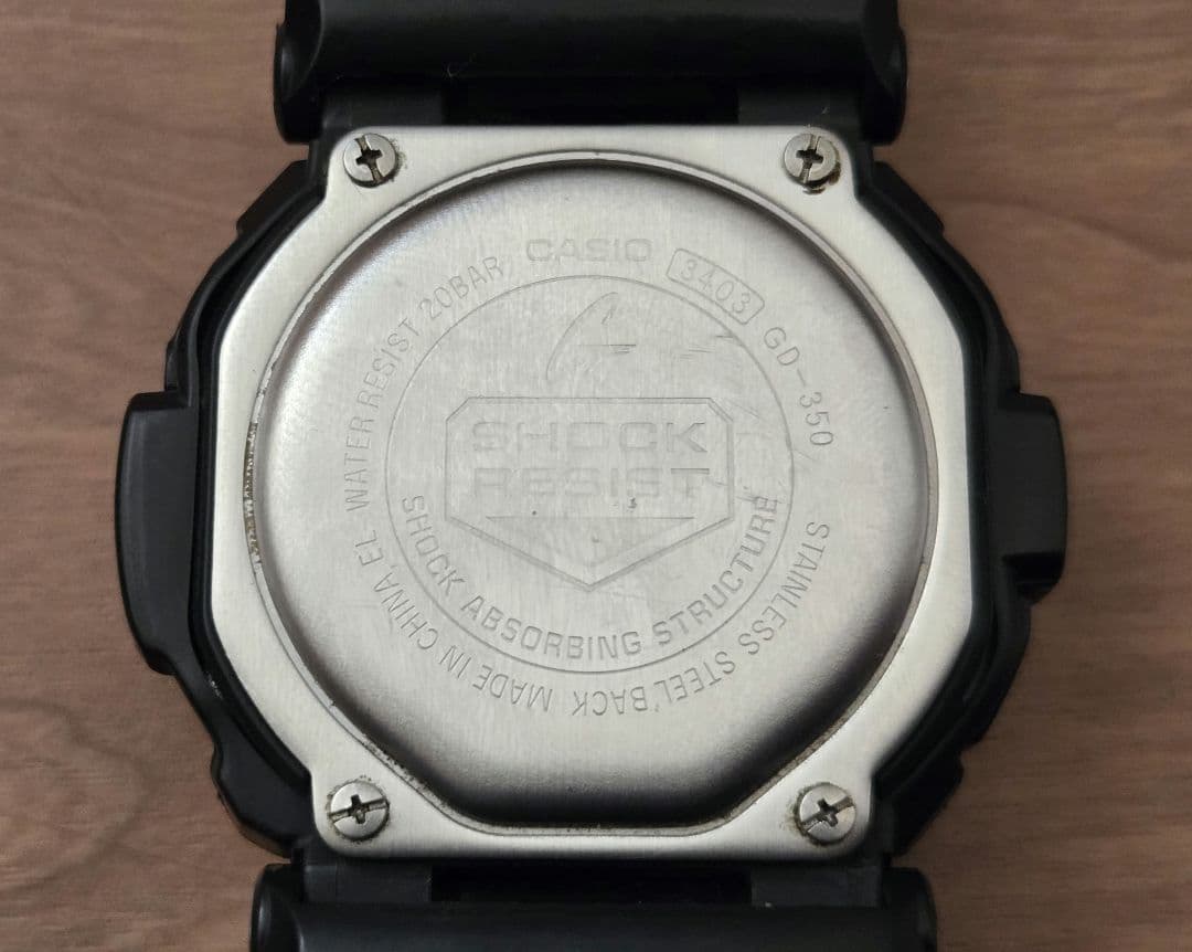 CASIO G-SHOCK GD-350 ブラック