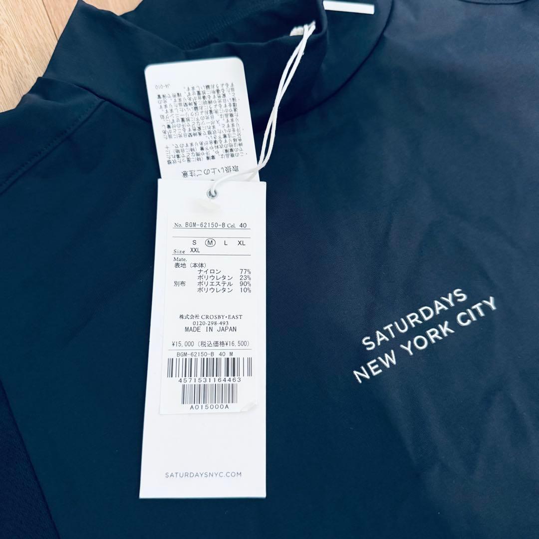 ★新品SATURDAYS NEW YORK CITY/ゴルフウェア/Mサイズ/紺