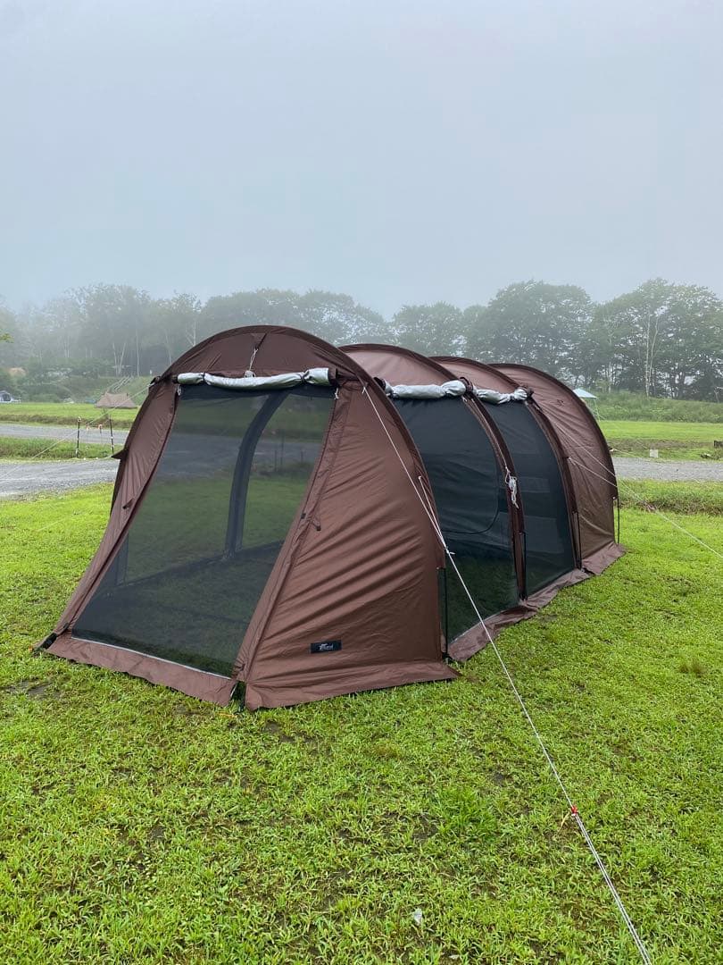 FIELDOOR 620 ブラウン ドーム型キャンプテント