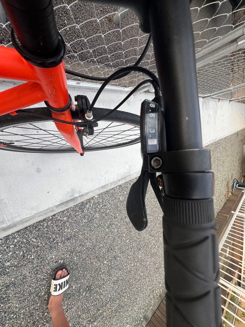 オレンジ シクロクロスバイク アサヒサイクル