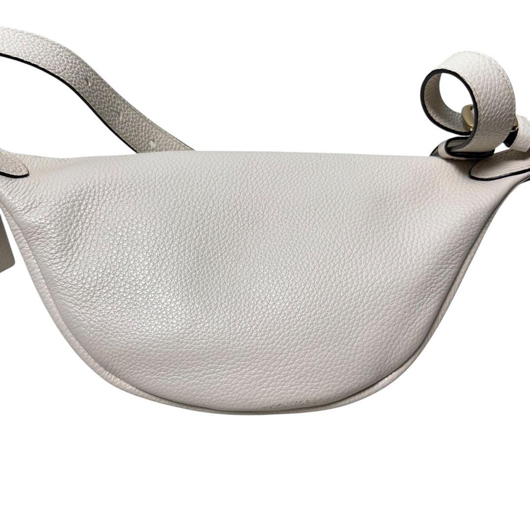 美品　COACH コーチ F48738 レザー ウエストポーチ ウエストバッグ