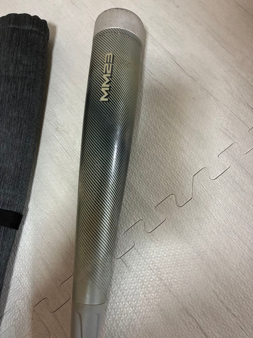 MM23 シルバー 軟式バット バットケース付き 84cm トップバランス